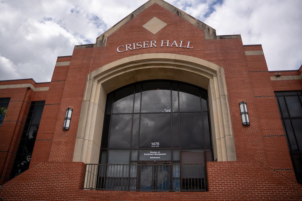 <p>Criser Hall sits at 11478 Union Rd in Gainesville, Fla., Friday, April 10, 2026.&nbsp;</p>
