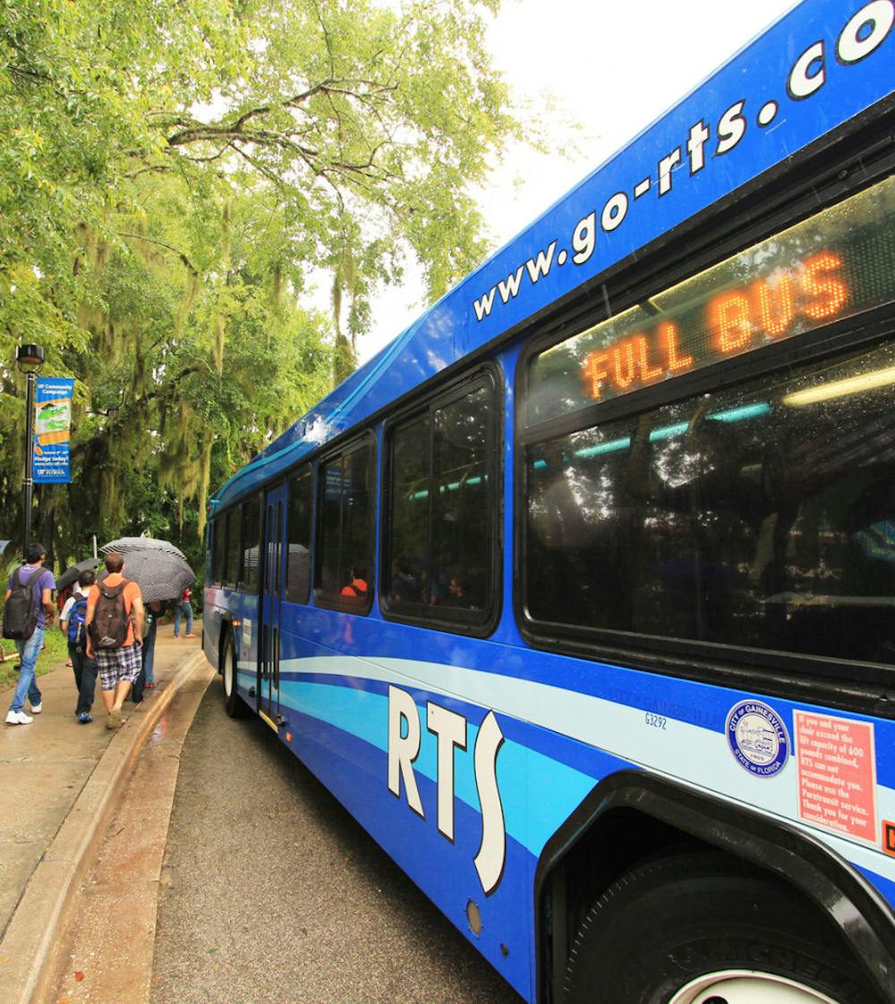 <p>Full buses were common on campus this week. A record-breaking 64,835 passengers rode buses Wednesday.</p>