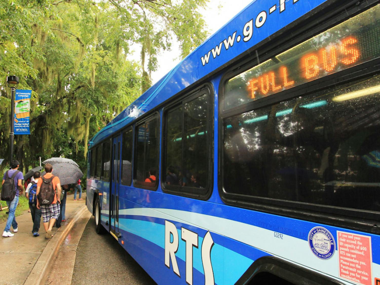 Full buses were common on campus this week. A record-breaking 64,835 passengers rode buses Wednesday.
