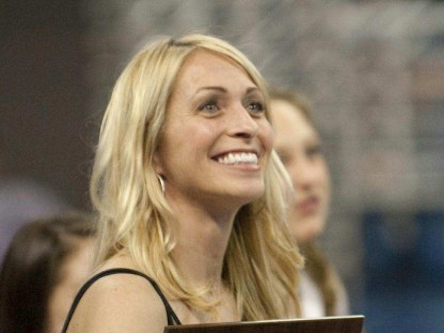 Florida coach Rhonda Faehn (above) was impressed by Kytra Hunter’s debut last week, which netted the freshman an all-around title.