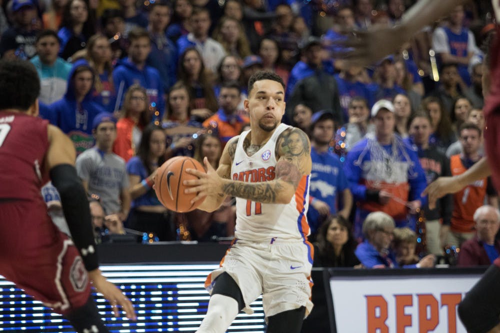 Guard Chris Chiozza will look to improve upon his prior performance against Alabama. He finished with four points, four assists and two rebounds in the first matchup between the Gators and Crimson Tide
