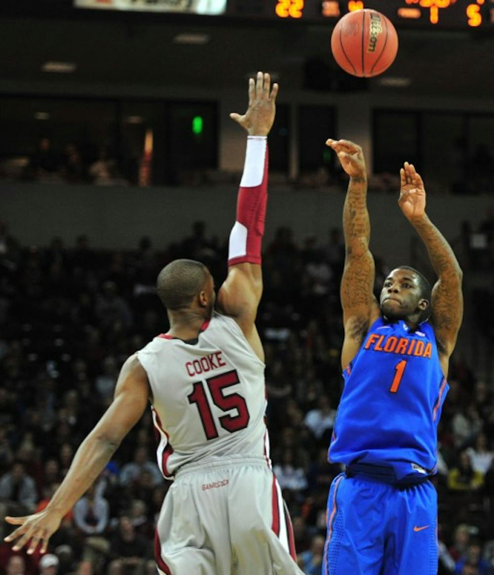 <p>After going 0-of-4 from distance against LSU, guard Kenny Boynton’s streak of 34 straight games with a three ended, and he no longer leads the nation in made 3-pointers.</p>