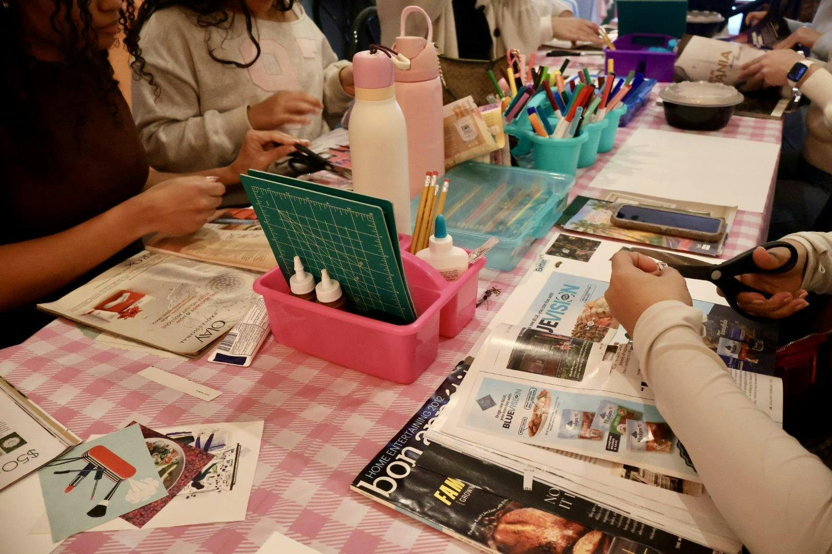 Coterie Market hosts a Vision Board event on Tuesday, Jan. 13, 2026.