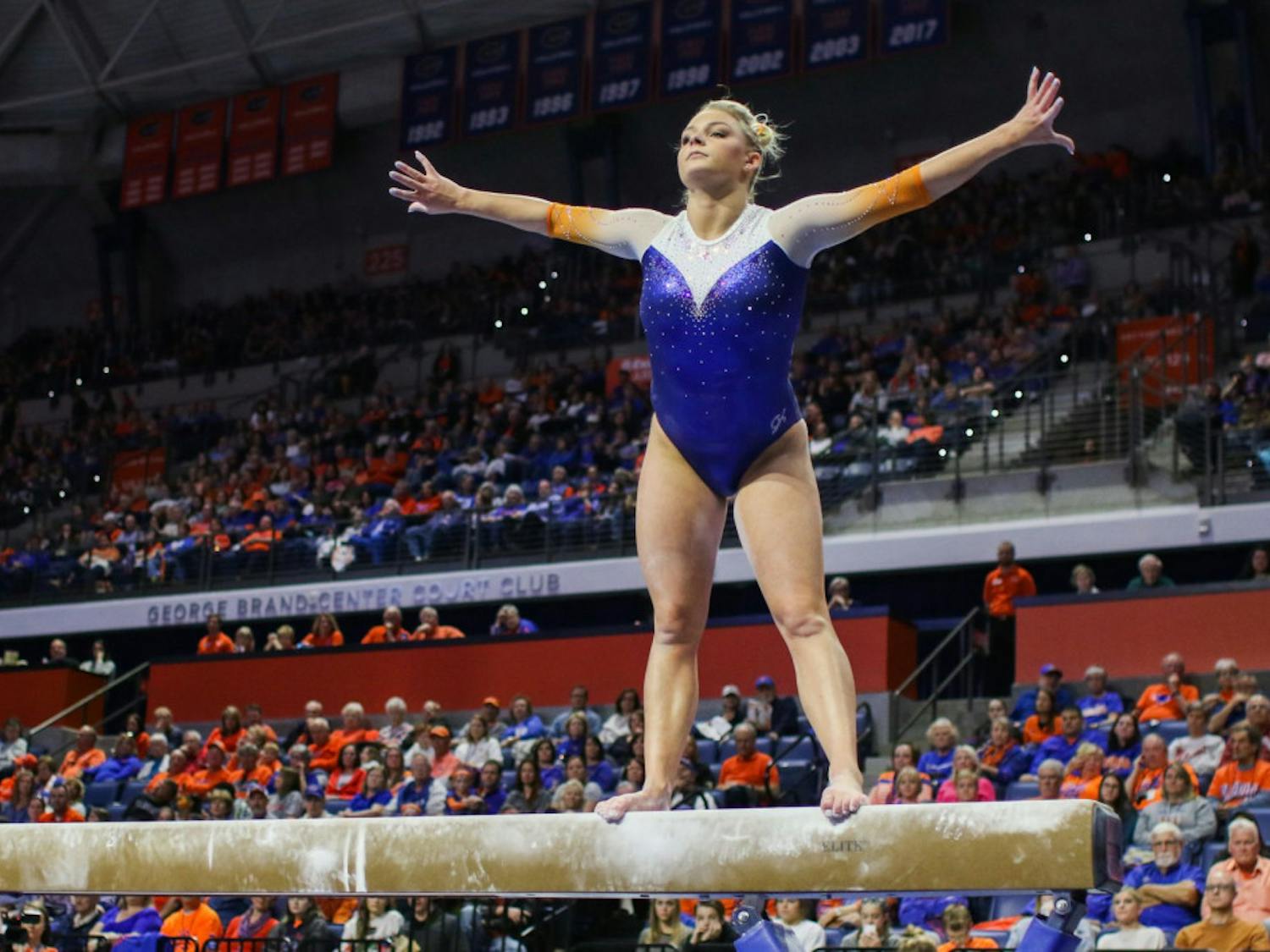 Sophomore gymnast Alyssa Baumann earned SEC Specialist of the Week for her performance against Oklahoma on Friday.
