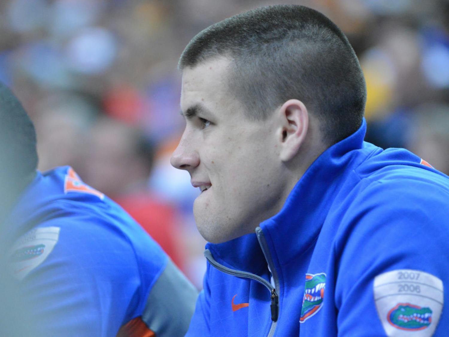 Billy Donovan looks on from the bench during the 2014 SEC Tournament in Atlanta.