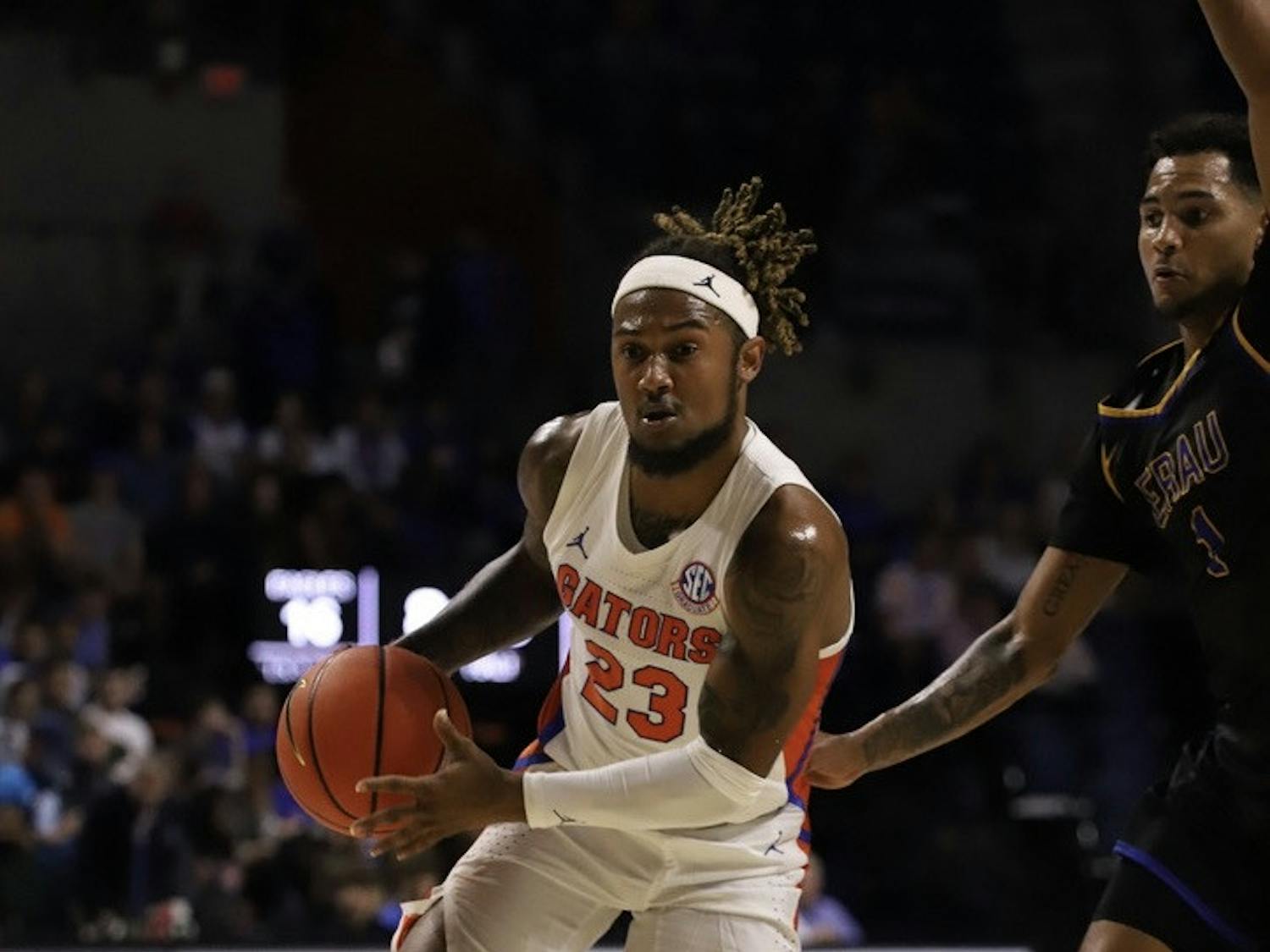 Florida basketball's Brandon McKissic pictured during a Nov. 1 exhibition game against Embry-Riddle.