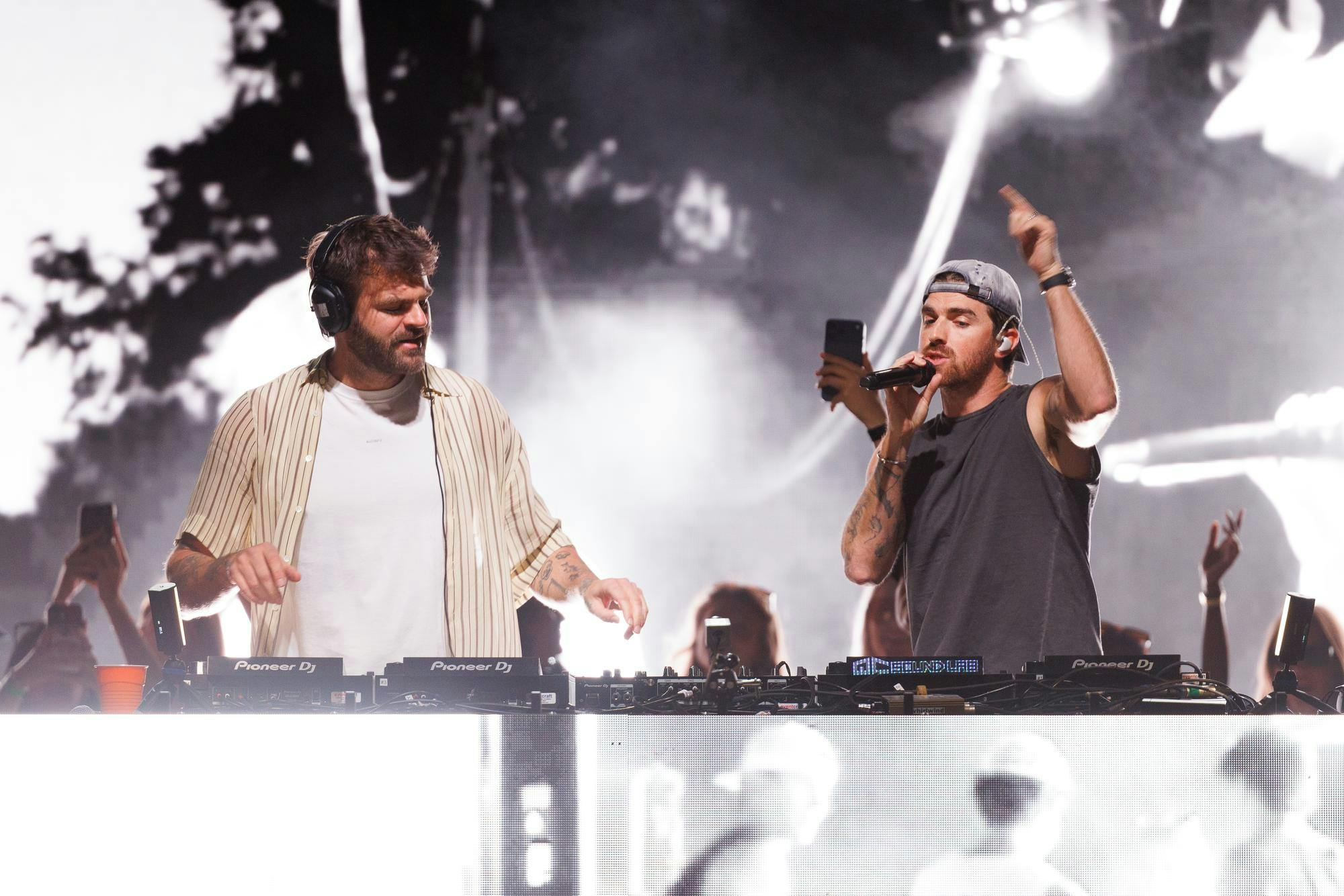 The Chainsmokers play during SwampFest at Flavet Field, Tuesday, April 14, 2026, in Gainesville, Fla.
