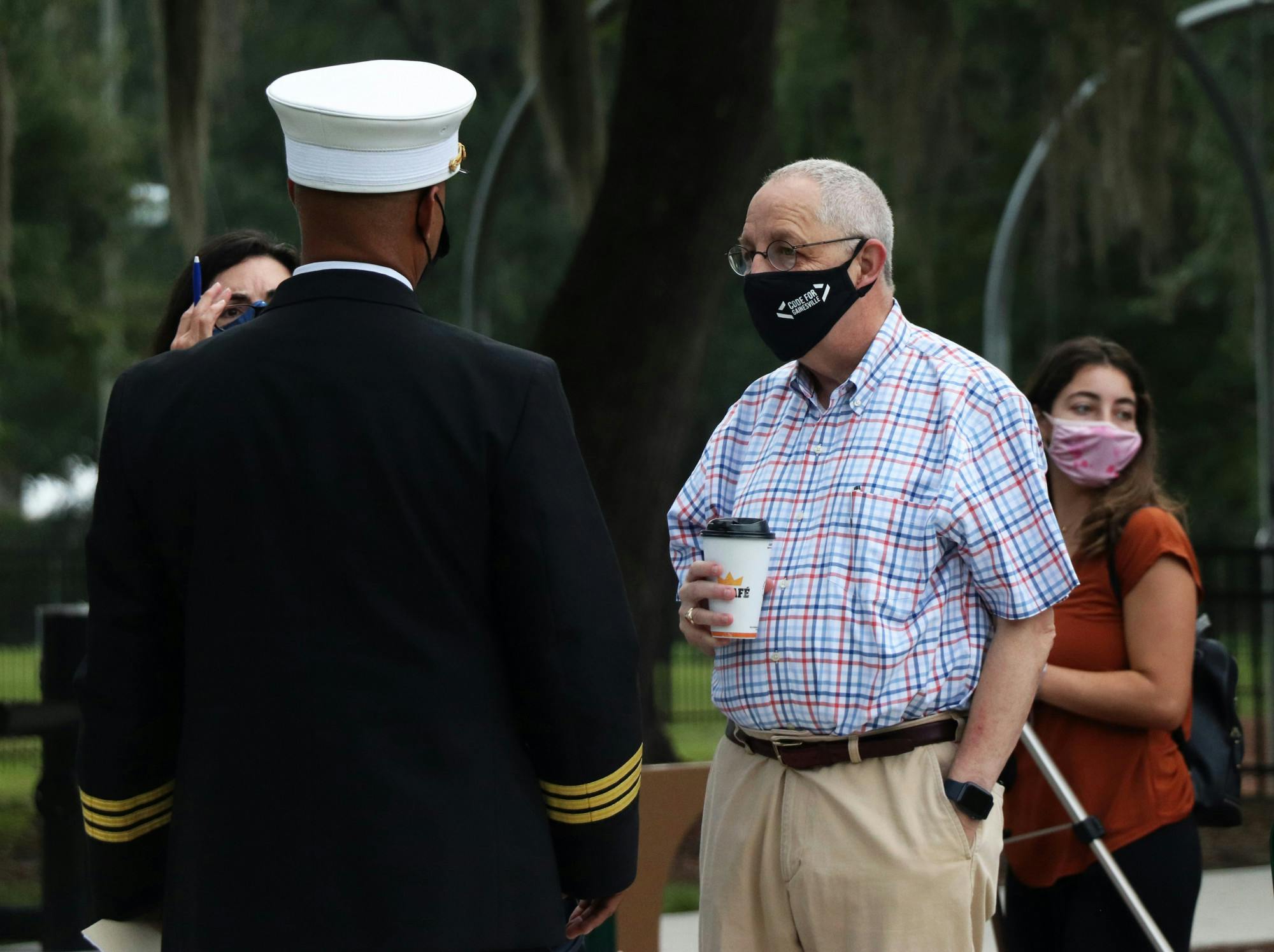 Gainesville City Manager Lee Feldman attends a city commemoration of 9/11 at Reserve Park on Saturday, Sept. 11, 2021. There have been four resignations of city officials in the past four months — two of whom cited him as a reason for submitting their resignations after an investigation into his conduct. Feldman's termination will be discussed at a meeting on Thursday, Sept. 16, 2021. 