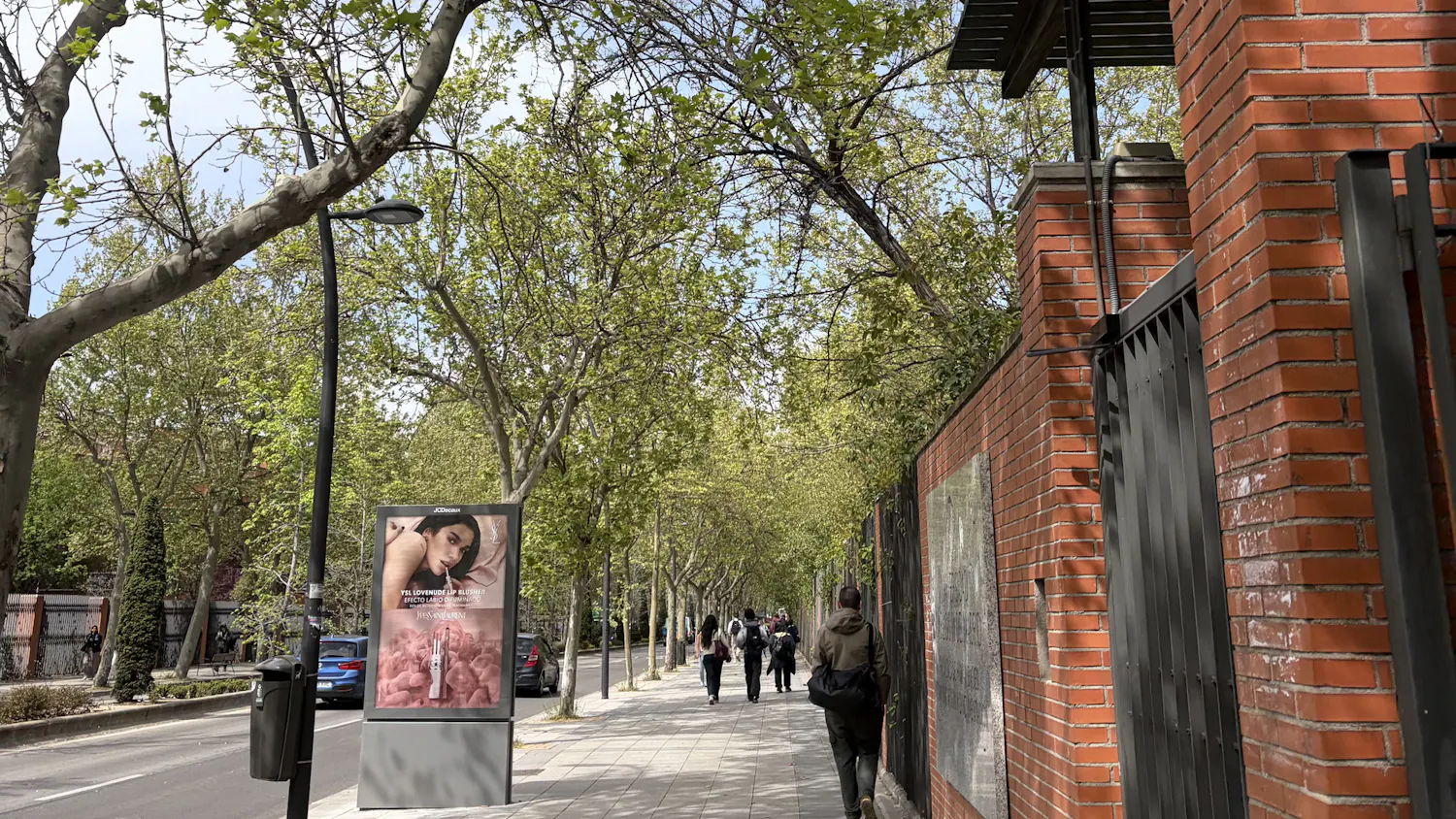 People walk outside Facultad De Humanidades, Comunicación Y Documentación at Universidad Carlos III of Madrid on April 8, 2026 in Getafe, Spain.