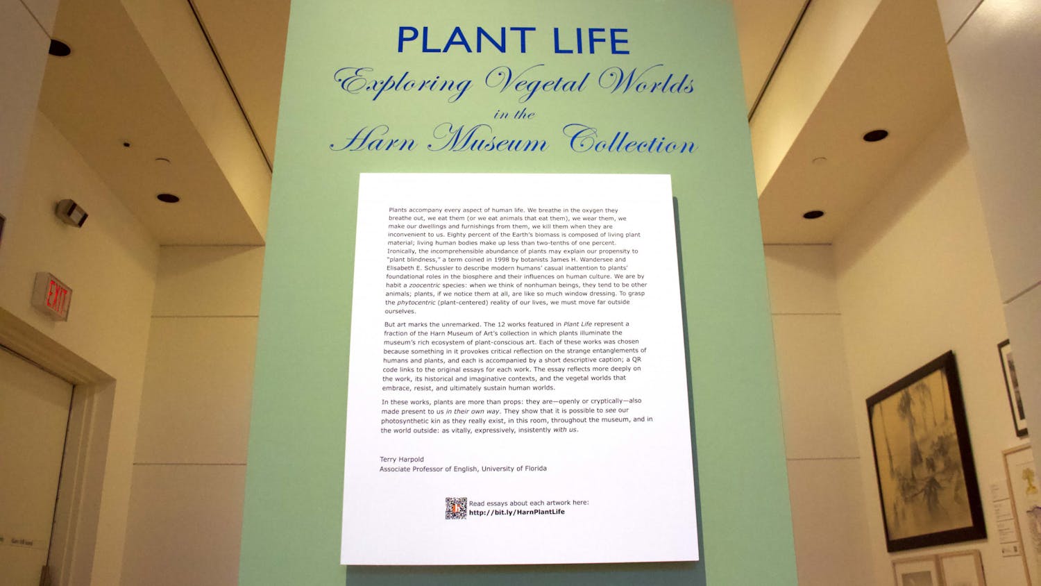The Plant Life exhibit is seen at the Harn Museum of Art on Tuesday, Nov. 30, 2021.