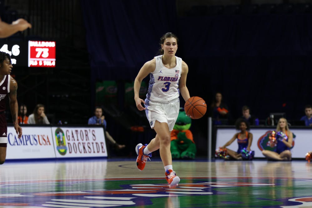 Guard Funda Nakkasoglu scored 22 points on 6-of-9 shooting from beyond the arc in the Gators' 80-62 loss to Texas A&amp;M on Monday.