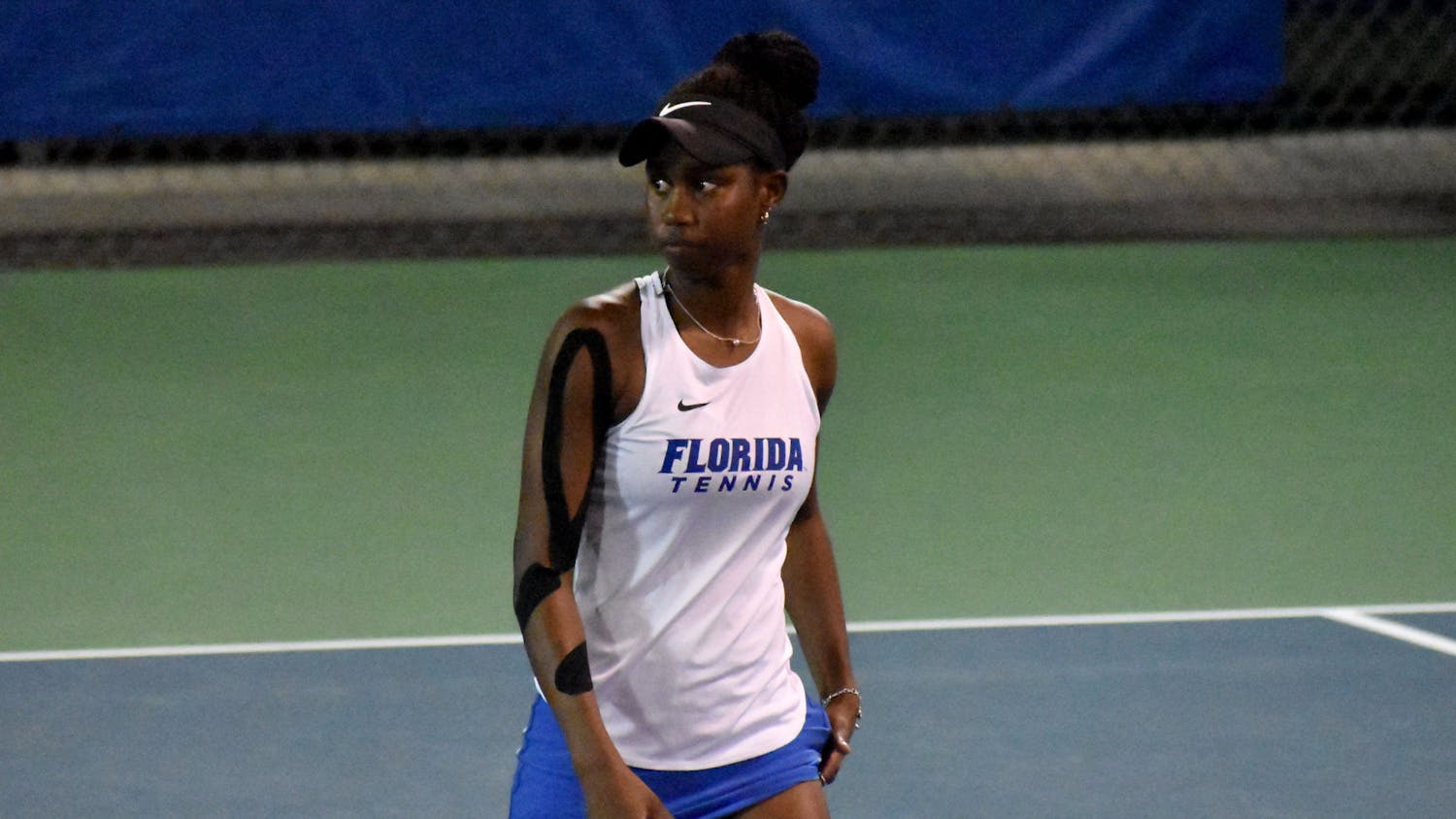 Florida senior Marlee Zein on the court during a match against UCF on Feb. 9, 2021. The No. 16 Gators surpassed Vanderbilt on the road Sunday, 6-1.