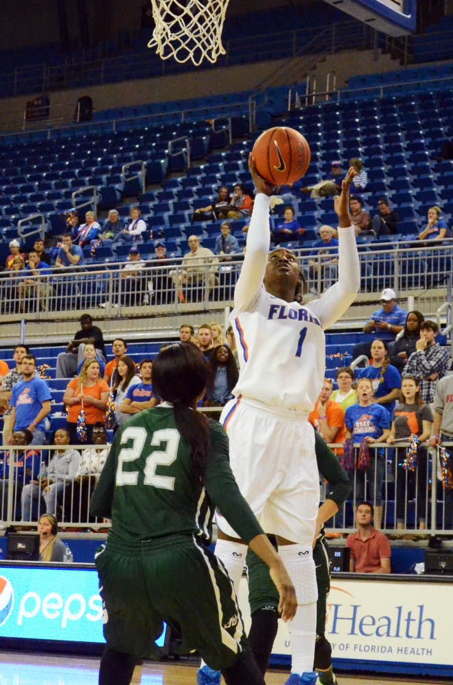 Ronni Williams goes up for a layup during Florida's 84-73 win against Jacksonville on Nov. 14 in the O'Connell Center