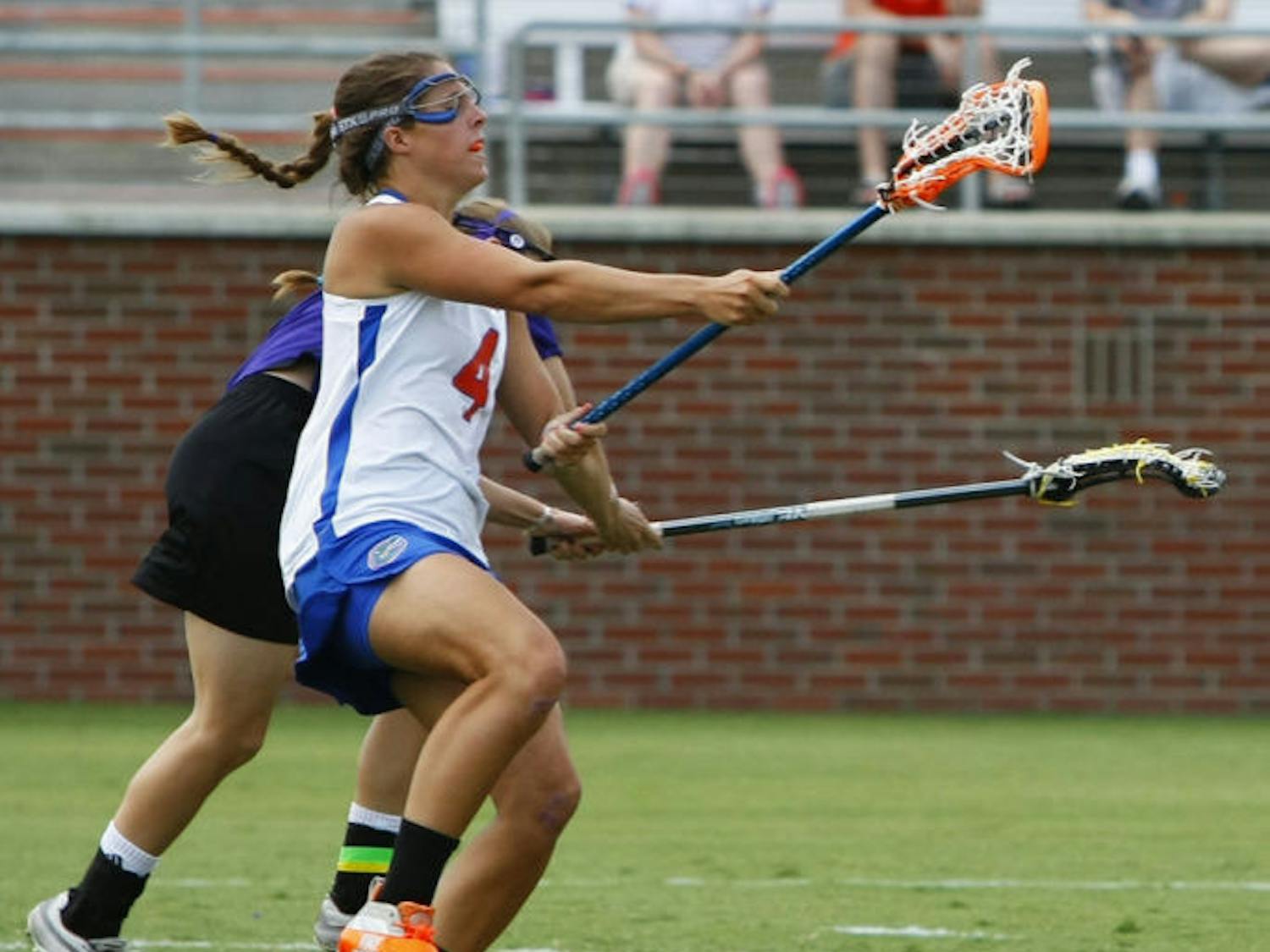 Kitty Cullen attempts a shot during Florida's 14-7 win against Northwestern on May 5 at Dizney Stadium.