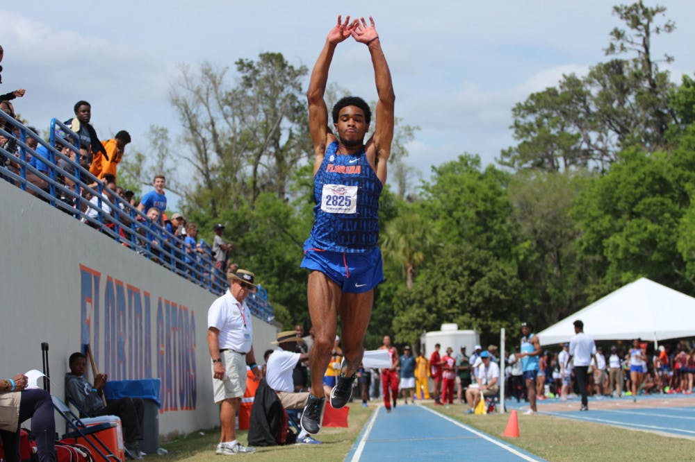 <p>Senior KeAndre Bates notched the second-longest triple jump in the nation Saturday at the Pepsi Florida Relays.&nbsp;</p>