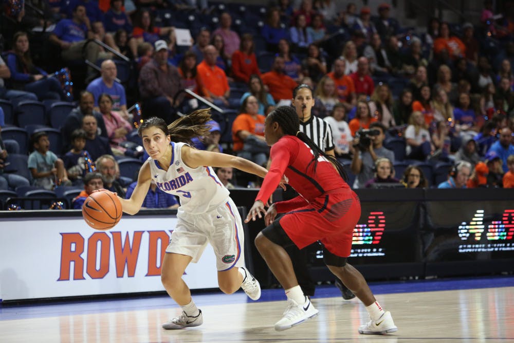 Florida guard Funda Nakkasoglu scored 19 points on 7-of-13 shooting in the Gators' 90-53 loss to Mississippi State on Thursday night.