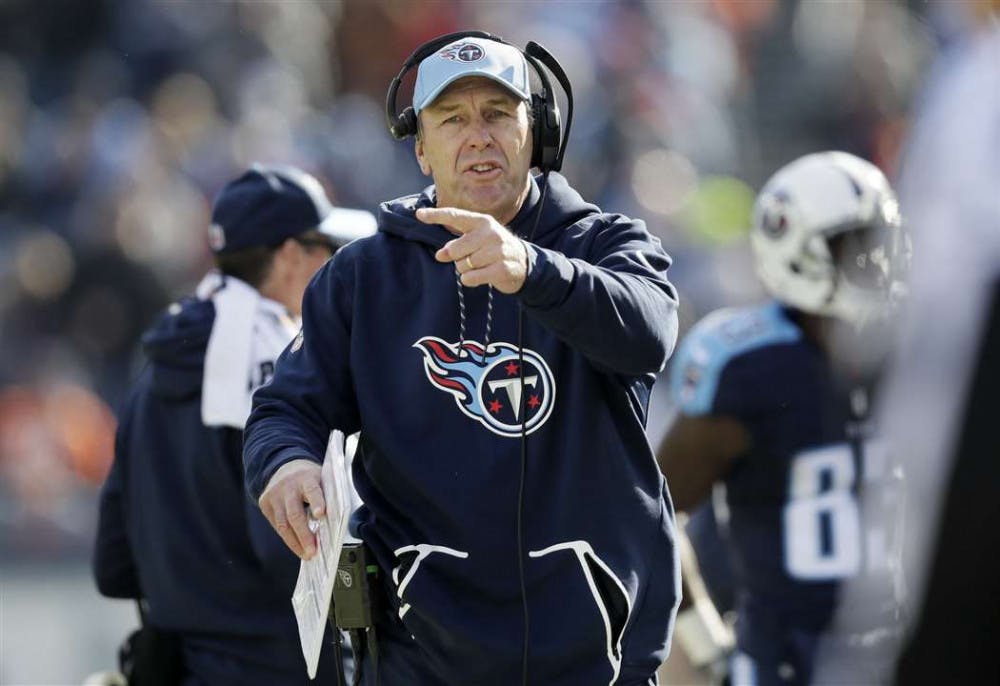 <p><span id="docs-internal-guid-4d478dc0-def1-6f3a-6c15-849c63fb00de"><span>Former Gators tight end Mike Mularkey coached the Tennessee Titans to a one-point victory over the Kansas City Chiefs in the NFL playoffs on Saturday.</span></span></p>