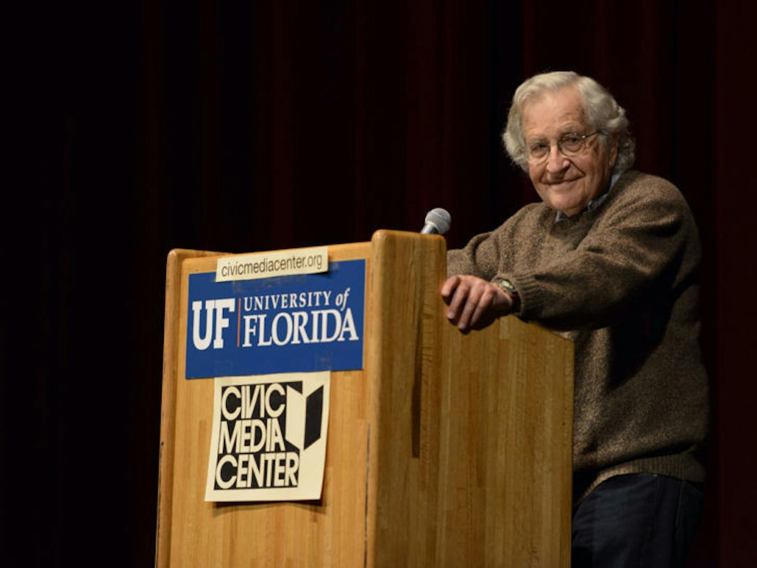 Noam Chomsky, a world-renowned linguist, philosopher, cognitive scientist and logician, delivers a special guest lecture Tuesday evening at the Phillips Center for the Performing Arts.