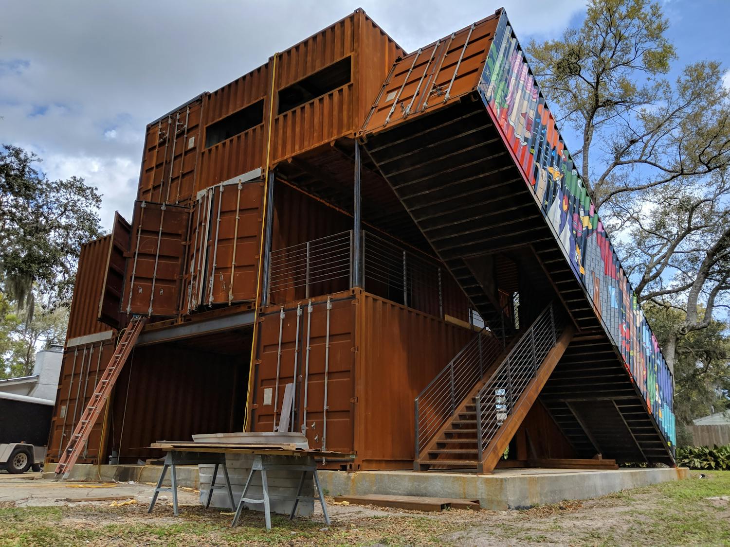 Robert DiPiazzas’s unusual home will take about 11 months to complete finish from ground work to finishing touches like flooring and window placement.