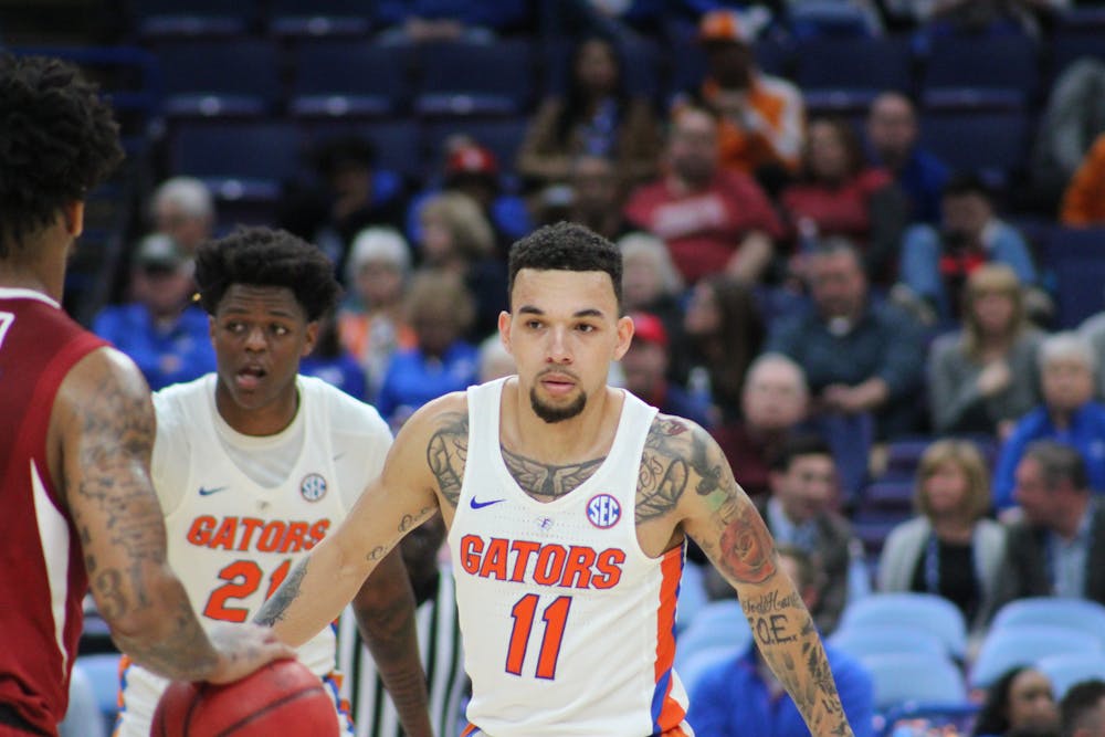 <p>Guard Chris Chiozza dished out 11 assists while contributing eight points in Florida's first-round win over St. Bonaventure.</p>