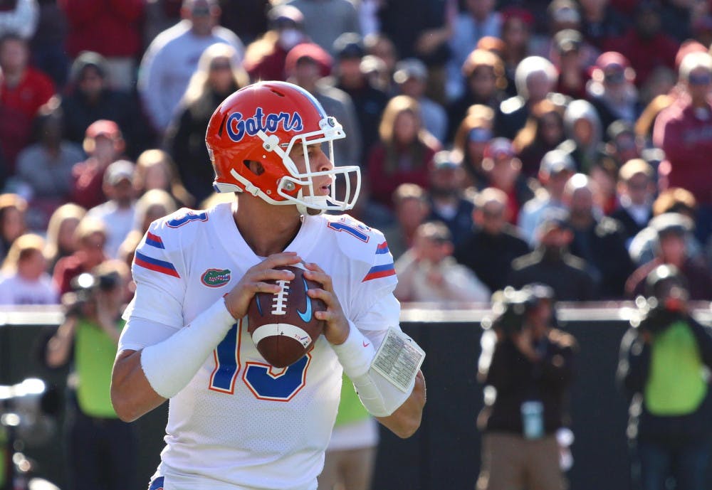 <p dir="ltr"><span>Redshirt sophomore Feleipe Franks is engaged in a competition to retain his role as Florida's starting quarterback.</span></p><p><span> </span></p>