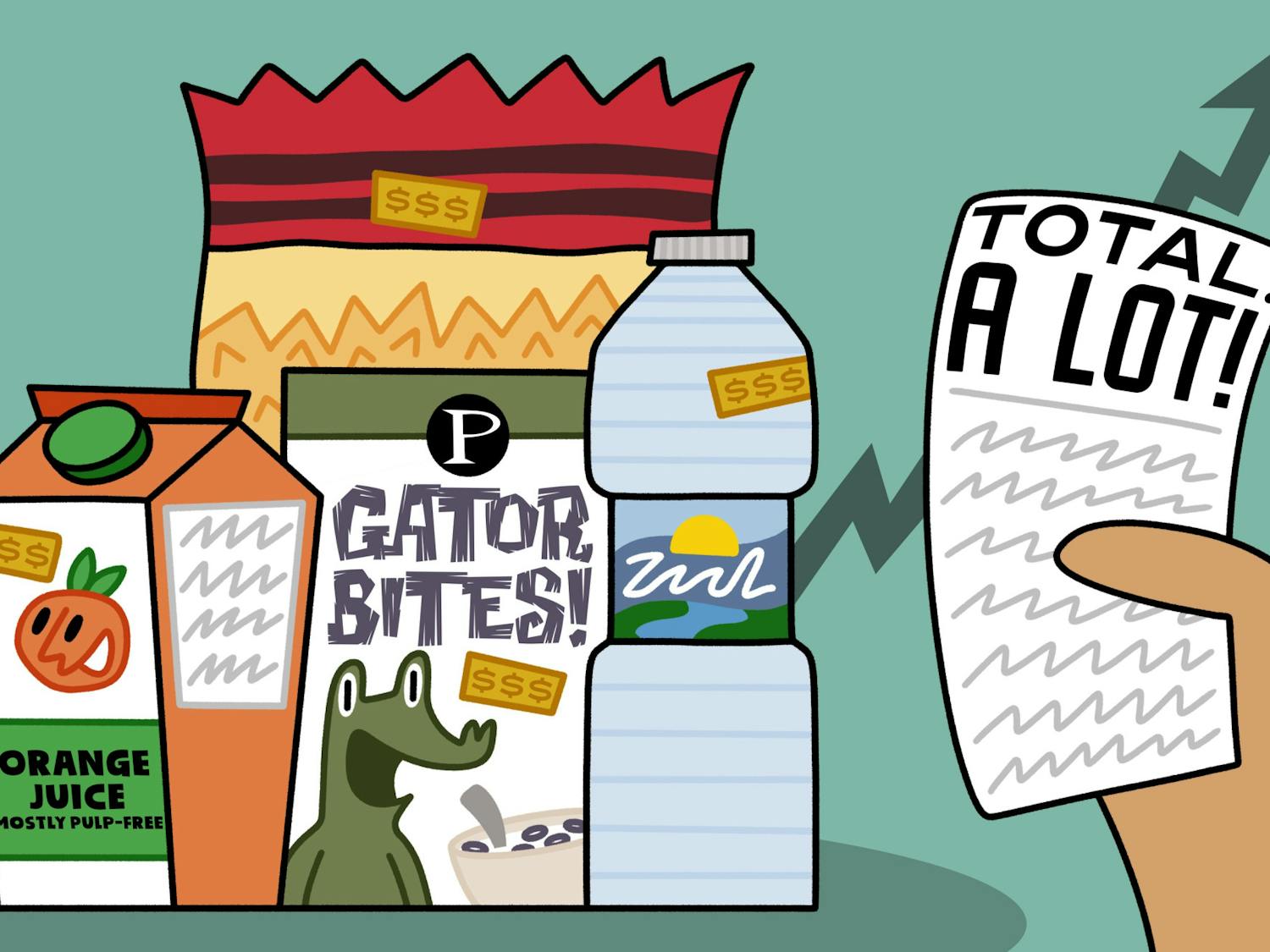 Inflation continues to cause problems for students at the University of Florida.