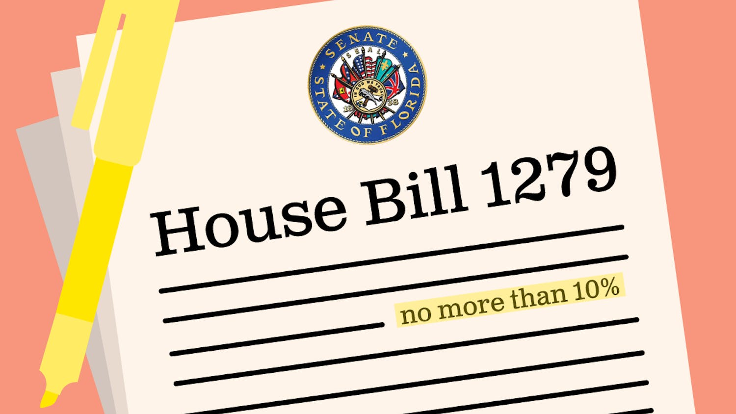 House Bill 1279 is a newly proposed law requiring Florida College System institutions and state universities to limit the number of foreign citizen students to 10%.