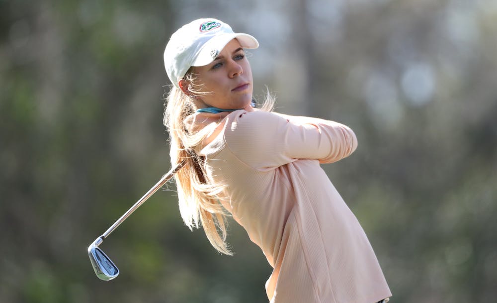 <p>Florida senior Annabell Fuller recorded her third straight top-15 finish of the fall at the Windy City Classic. Photo courtesy of the UAA.</p>
