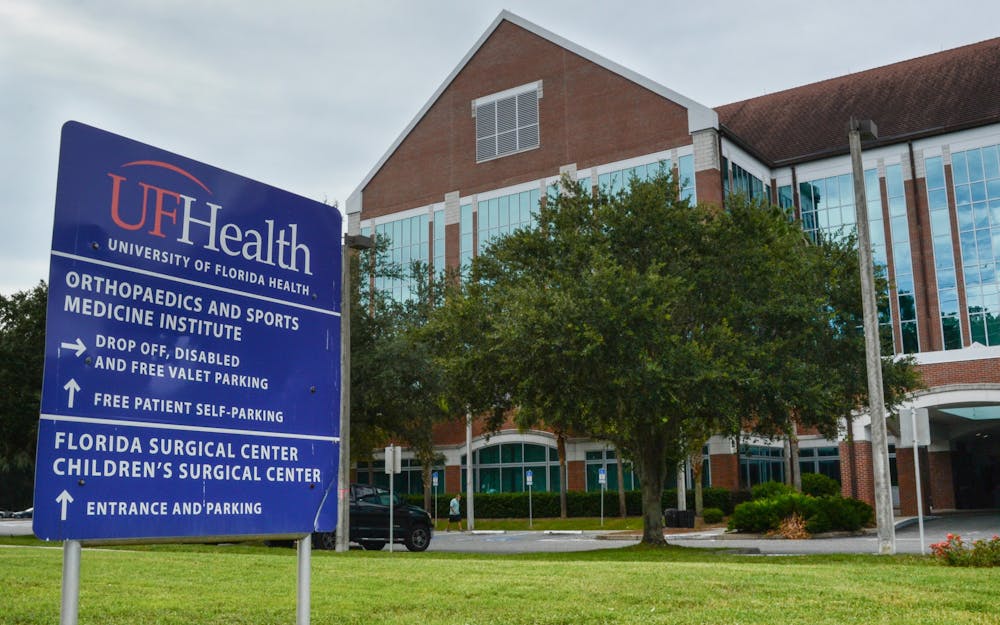 <p>The UF Health Orthopaedics and Sports Medicine Institute, located at 3450 SW Hull Road on Tuesday, July 27, 2021. At this location and others statewide, patients with Medicaid and employer-sponsored commercial plans are now out-of-network.</p>