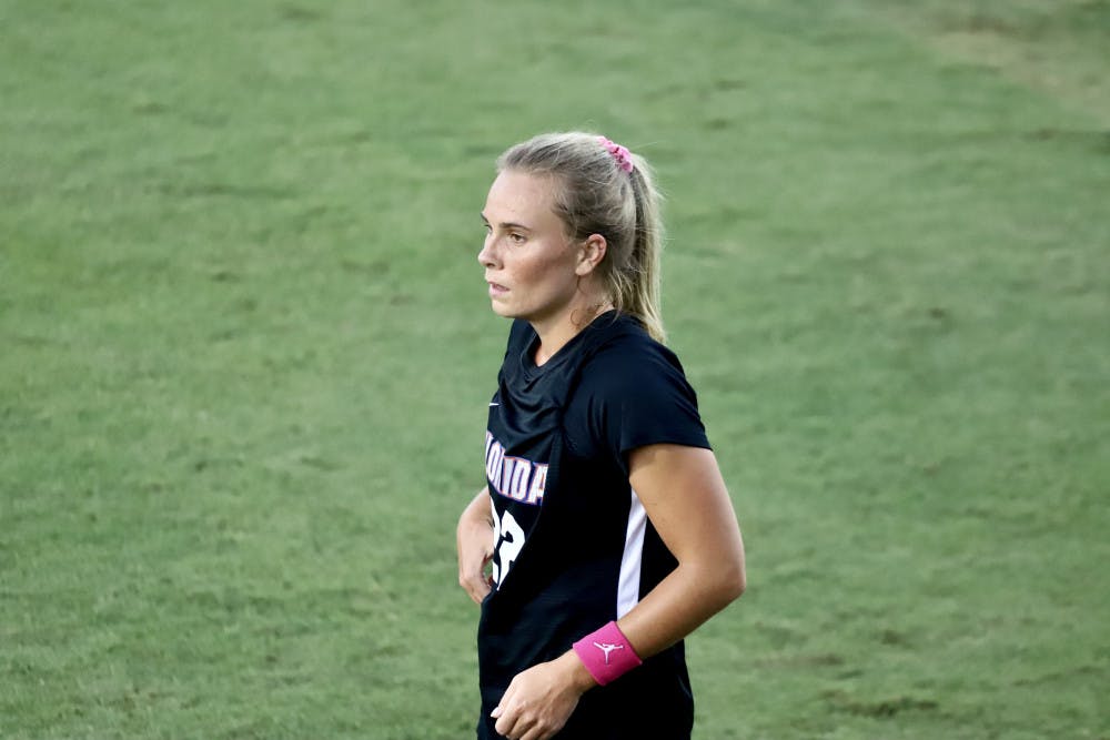 <p>Redshirt senior Parker Roberts at the Gators' home game versus Tennessee this season. Roberts and her teammates are excited for a clean slate at the 2020 SEC Tournament.</p>