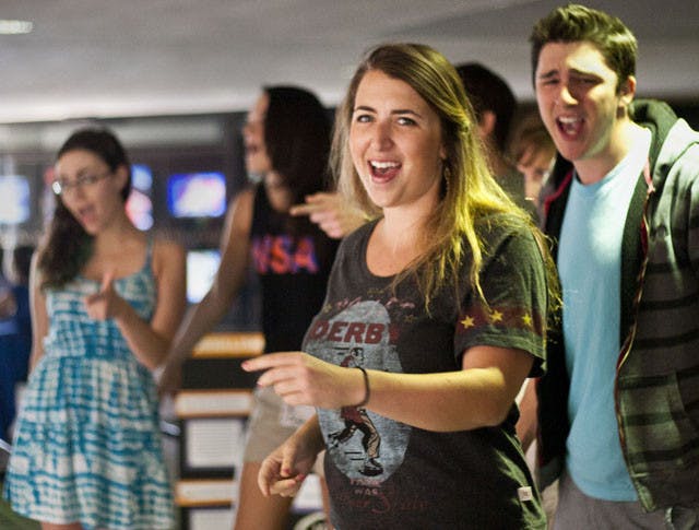 Pamela Daitch, a 21-year-old geology junior and alto in No Southern Accent, sings "Joy to the World" by Three Dog Night in Weimer Hall. The group was promoting its event “A Cappella Unwrapped: An Inside Look into UF's Co-ed Group" that will be on April 19 and 22 in the Squitieri Studio Theatre inside of the Phillips Center for the Performing Arts. Student tickets will cost $12 and general admission will be $20.