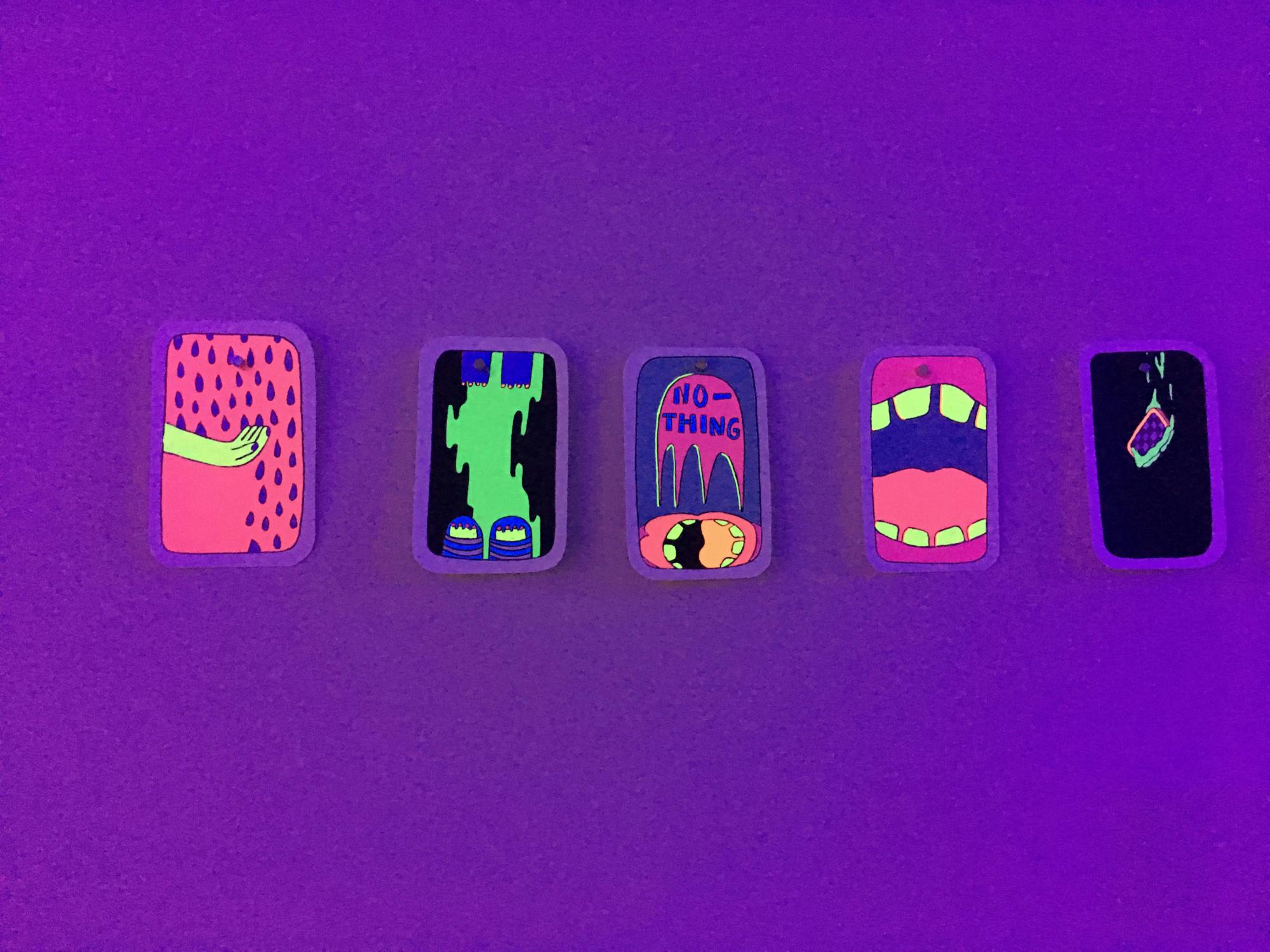 Sachs&#x27; exhibit, on display at the Libby Gallery from Aug. 27 to Aug. 30, included a collection of hand-painted playing cards.