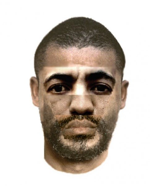 Composite sketch of Santa Fe College kidnaper. The suspect stands somewhere between 5 feet 8 inches and 5 feet 11 inches, and he is in his late 20s or early 30s. Courtesy of Alachua County Sheriff's Office.