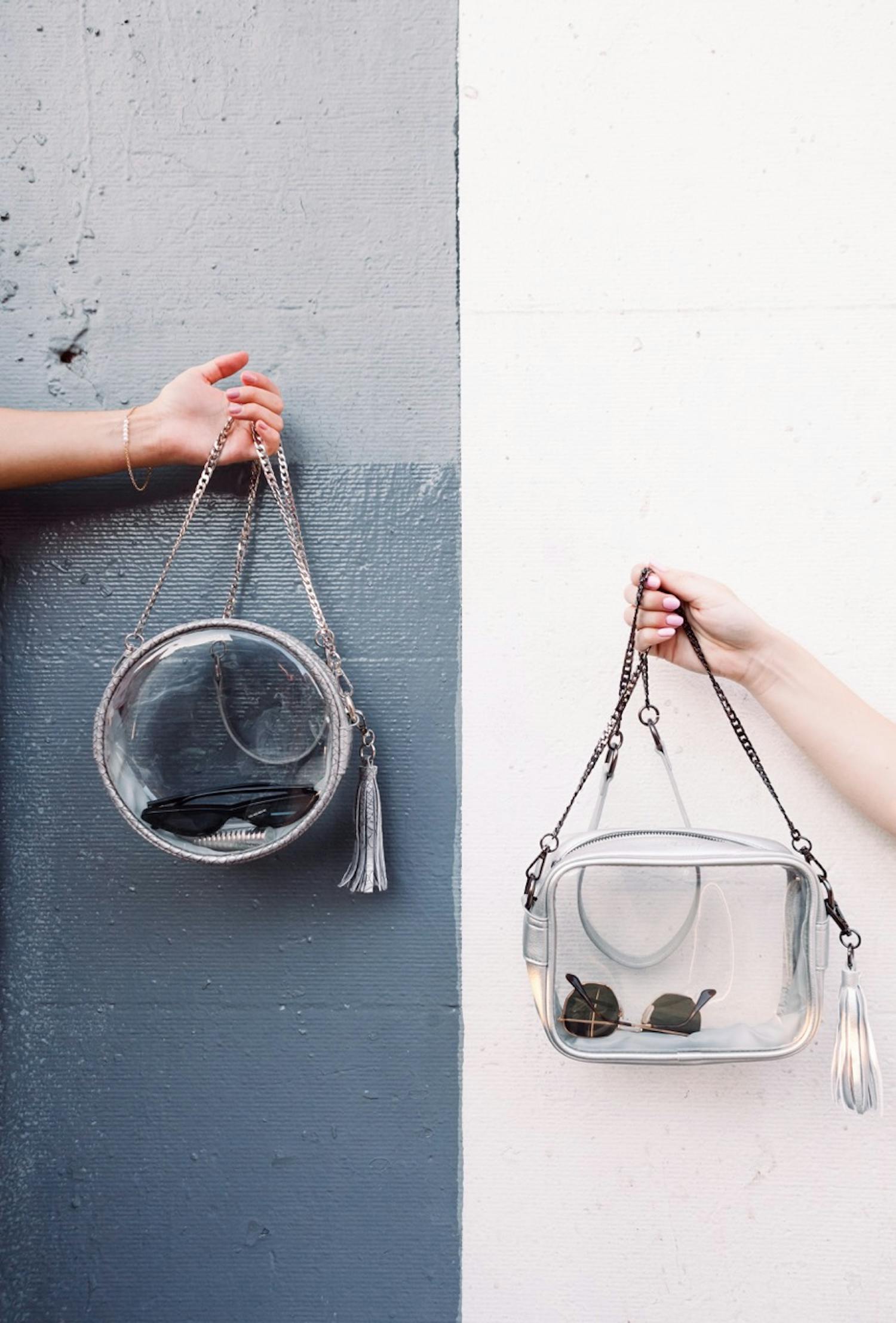 The Roxy and Stella style bags from Clarity Handbags. The site offers four styles for around $50 a bag.