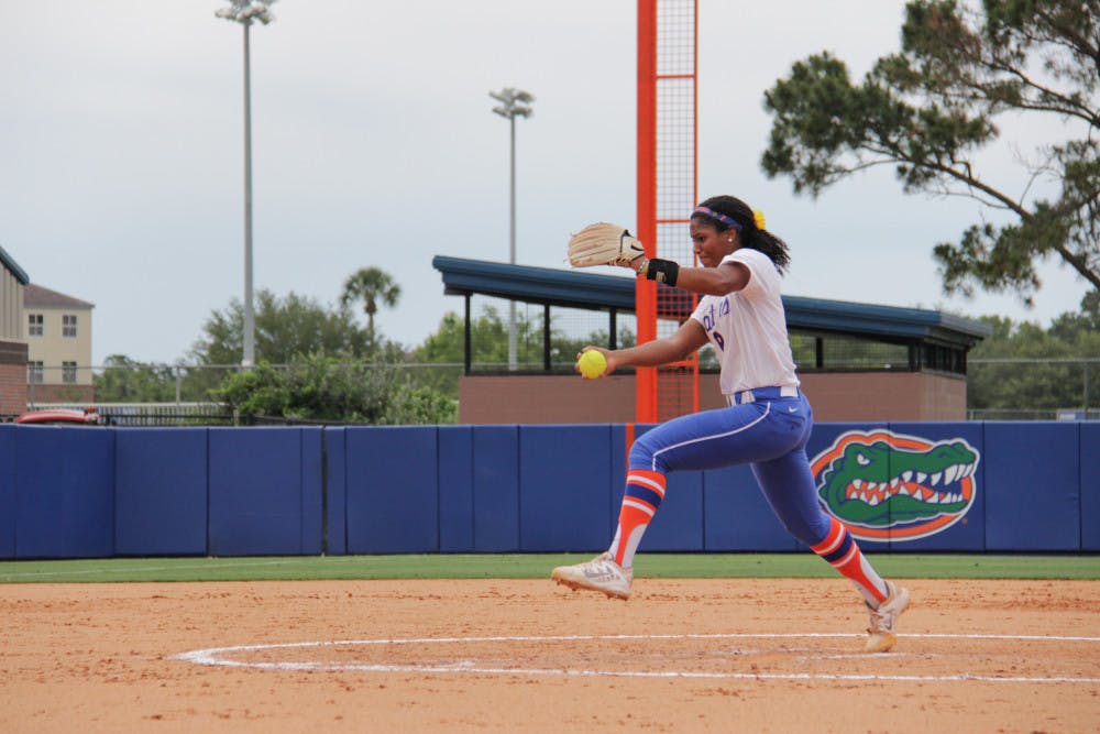 Senior Aleshia Ocasio struck out 10 Missouri batters in a complete game shutout of the Tigers at the Mizzou Softball Stadium.
