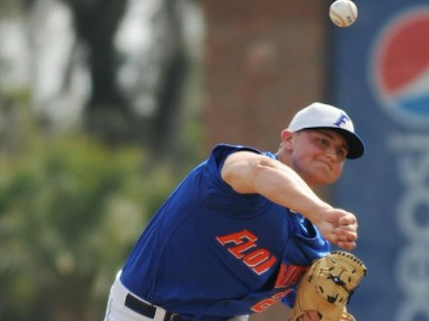 Karsten Whitson pitches during UF’s 5-0 win against USF on Feb. 20, 2011. Whitson missed the entire 2013 season after undergoing shoulder surgery in February 2013.