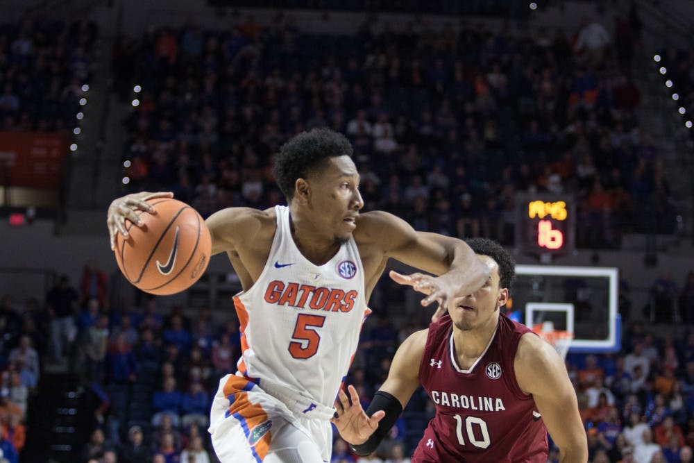 Florida guard KeVaughn Allen scored nine points against Georgia on Tuesday. After leading UF in scoring last season, Allen has fallen into a lesser role behind transfers Jalen Hudson and Egor Koulechov.