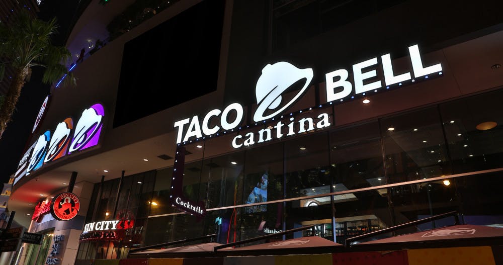 <p>A cantina-style Taco Bell in Las Vegas. </p>
