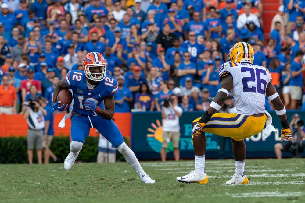 Receiver Van Jefferson was targeted 15 times Saturday against Missouri. He caught four passes for 33 yards. 