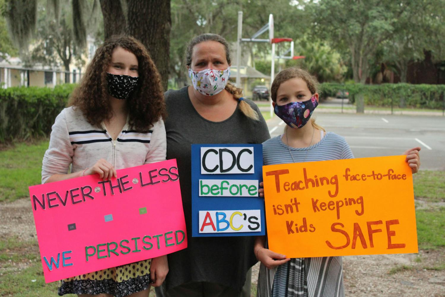 Teachers, parents and students attended the Rally for Safe Reopening of Schools on July 21. The rally comes as the rate of positive COVID-19 cases surges in Florida. Attendees expressed concerns over the safety of themselves and their families upon returning to school in August. 
“We either go digital, or go home,” one attendee said. 