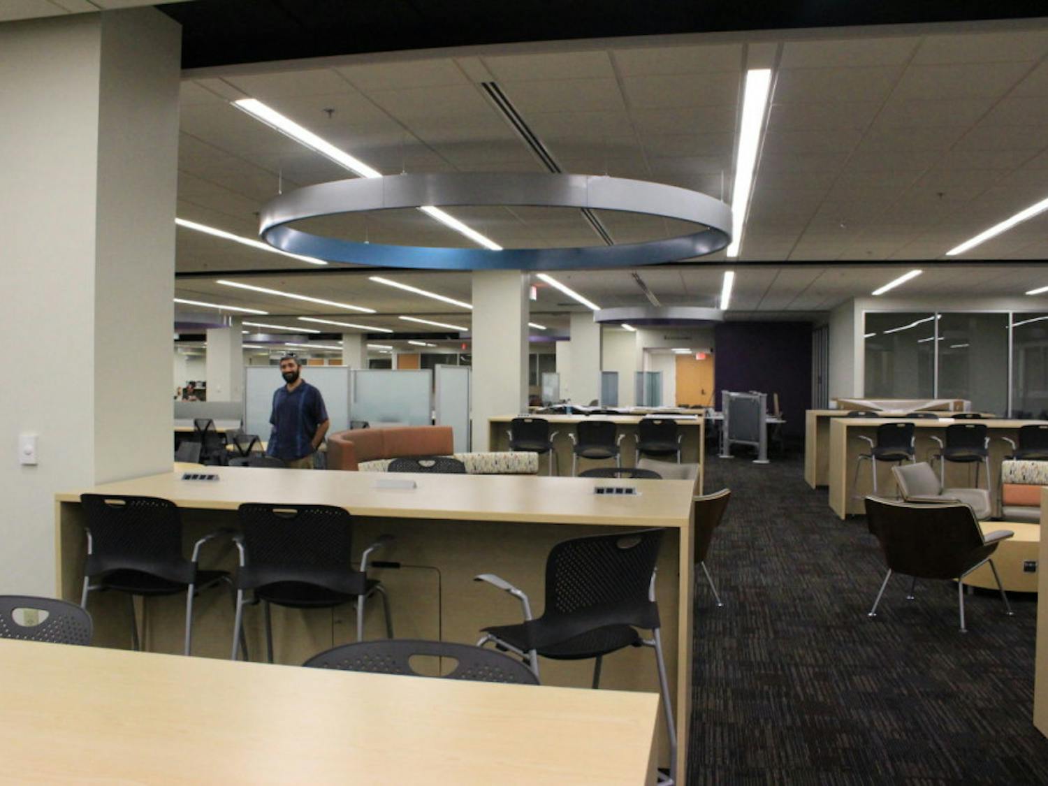 Marston Library's basement's renovations are almost finished. The area will reopen wednesday.&nbsp;