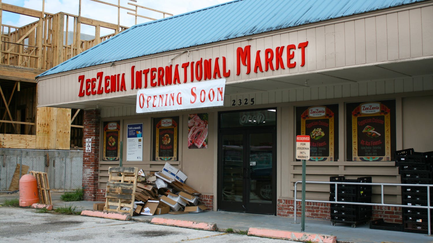 ZeeZenia International Market under construction after a fire tarnished the inside Tuesday, Sept. 13, 2022. It is set to reopen on Friday, Sept. 23, 2022.