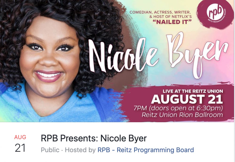 <p>Nicole Byer was originally scheduled to come to UF this Wednesday to perform for students; however, due to scheduling conflicts, she will no longer be coming to the university.</p>