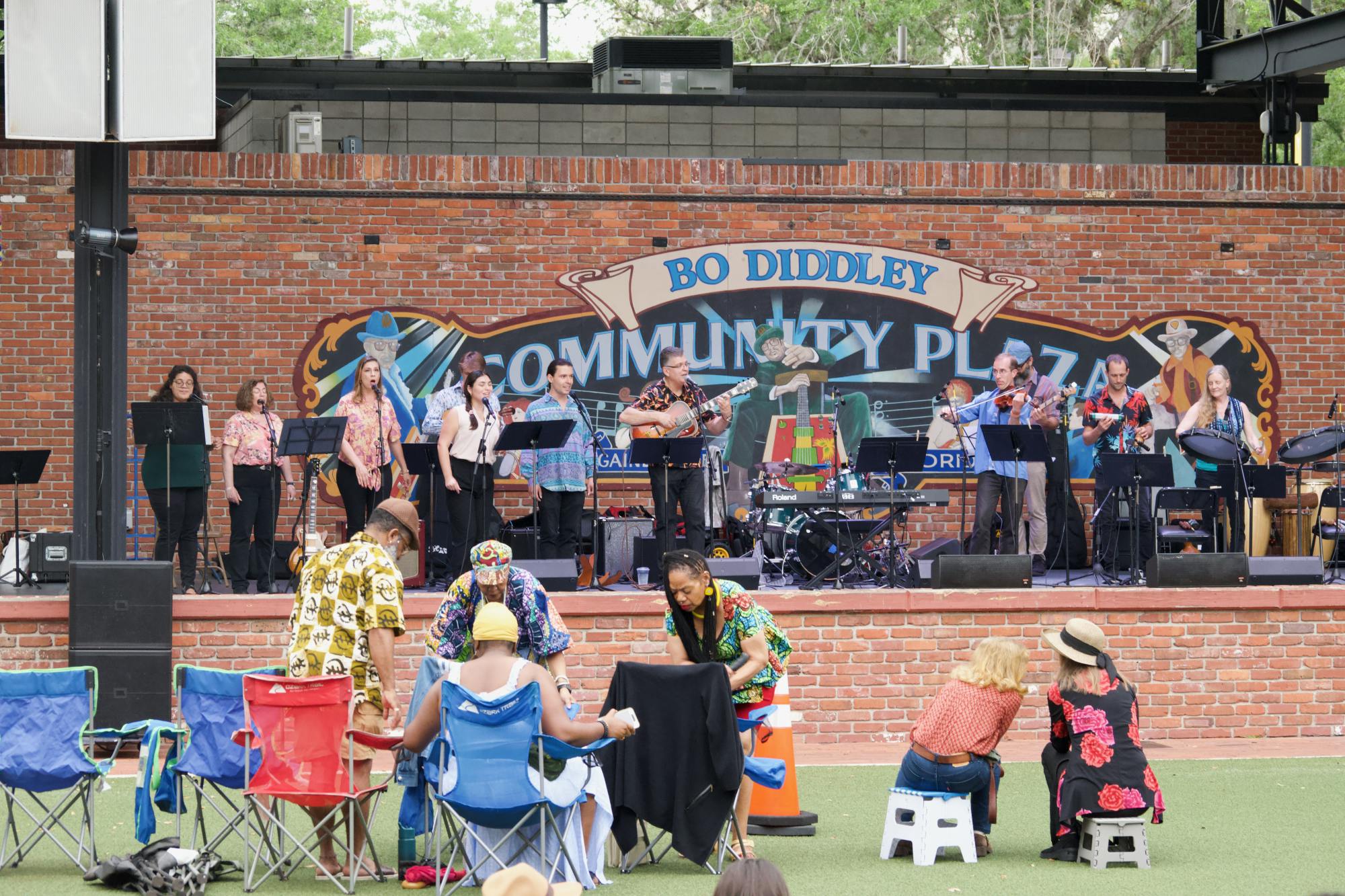 Bo Diddley Plaza pictured on Saturday, April 8, 2023.