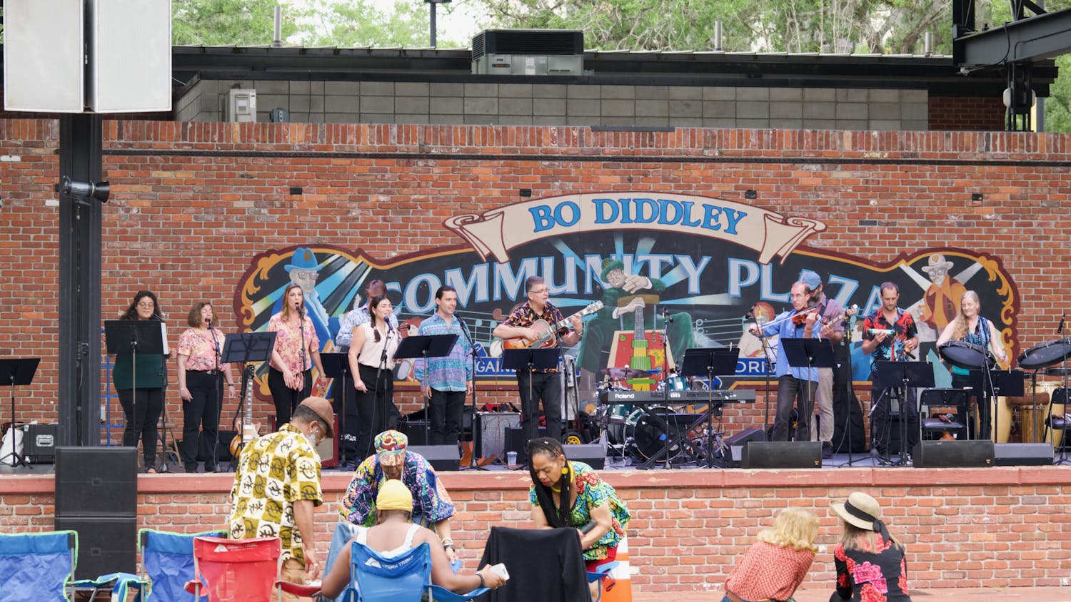 Bo Diddley Plaza pictured on Saturday, April 8, 2023.