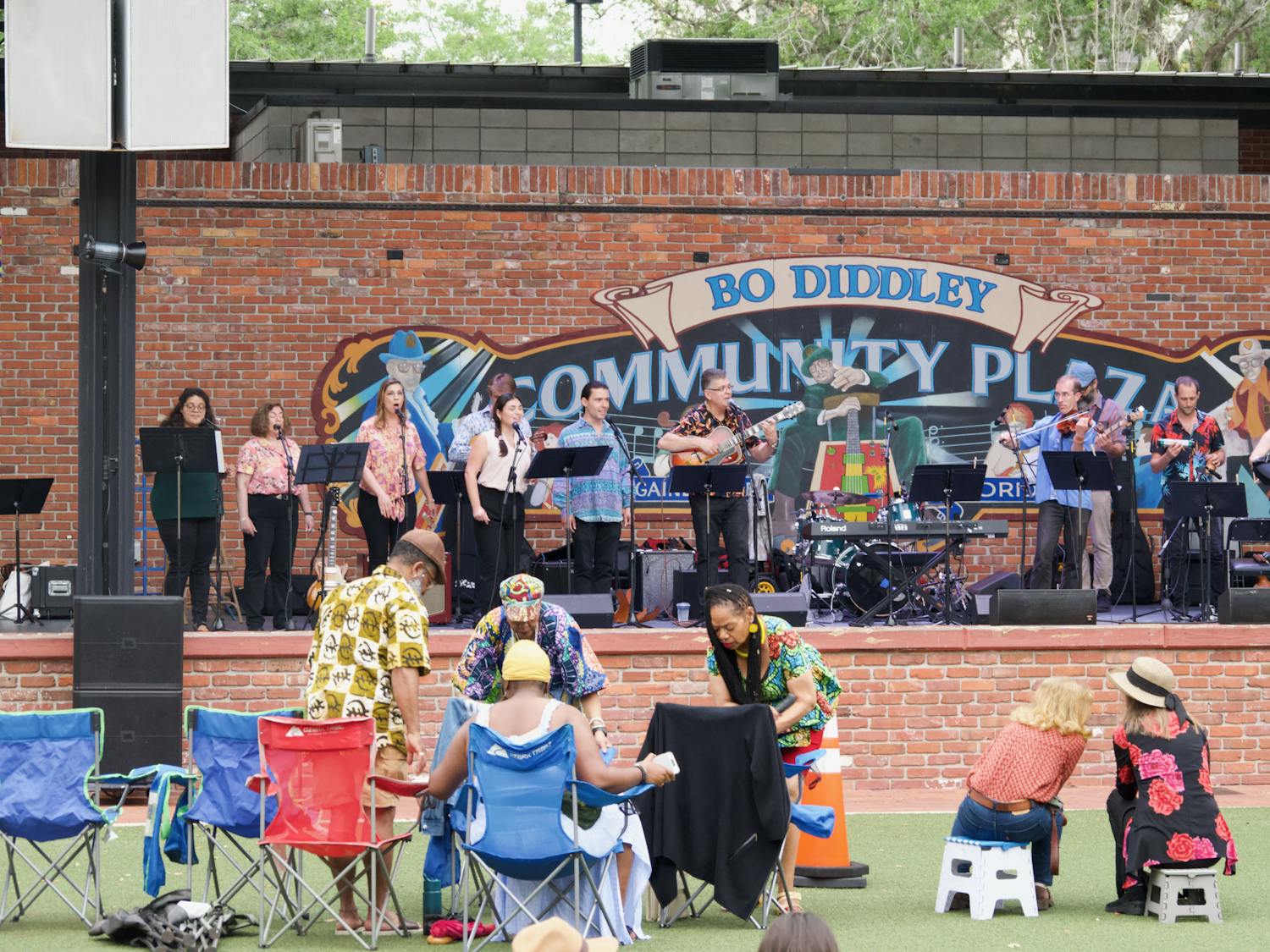 Bo Diddley Plaza pictured on Saturday, April 8, 2023.