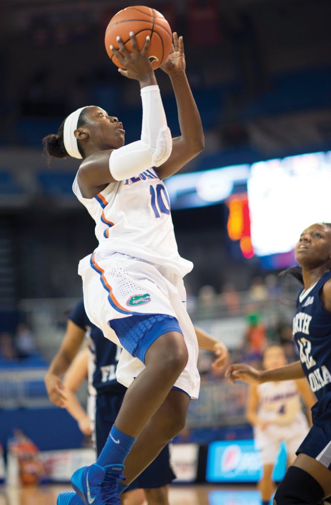 Despite not leading for the entire game, the Gators overcame a 16-point halftime deficit to shock the Hoyas. After tying the game at 58 at the end of regulation, Florida quickly took its first lead of the game on a three-point-play by senior Jaterra Bonds.With the UF lead down to 66-65, Bonds, who scored a career-high 26 points in the game, drove hard to the basket and completed one of two fouls to cement the Gators 67-75 comeback victory.