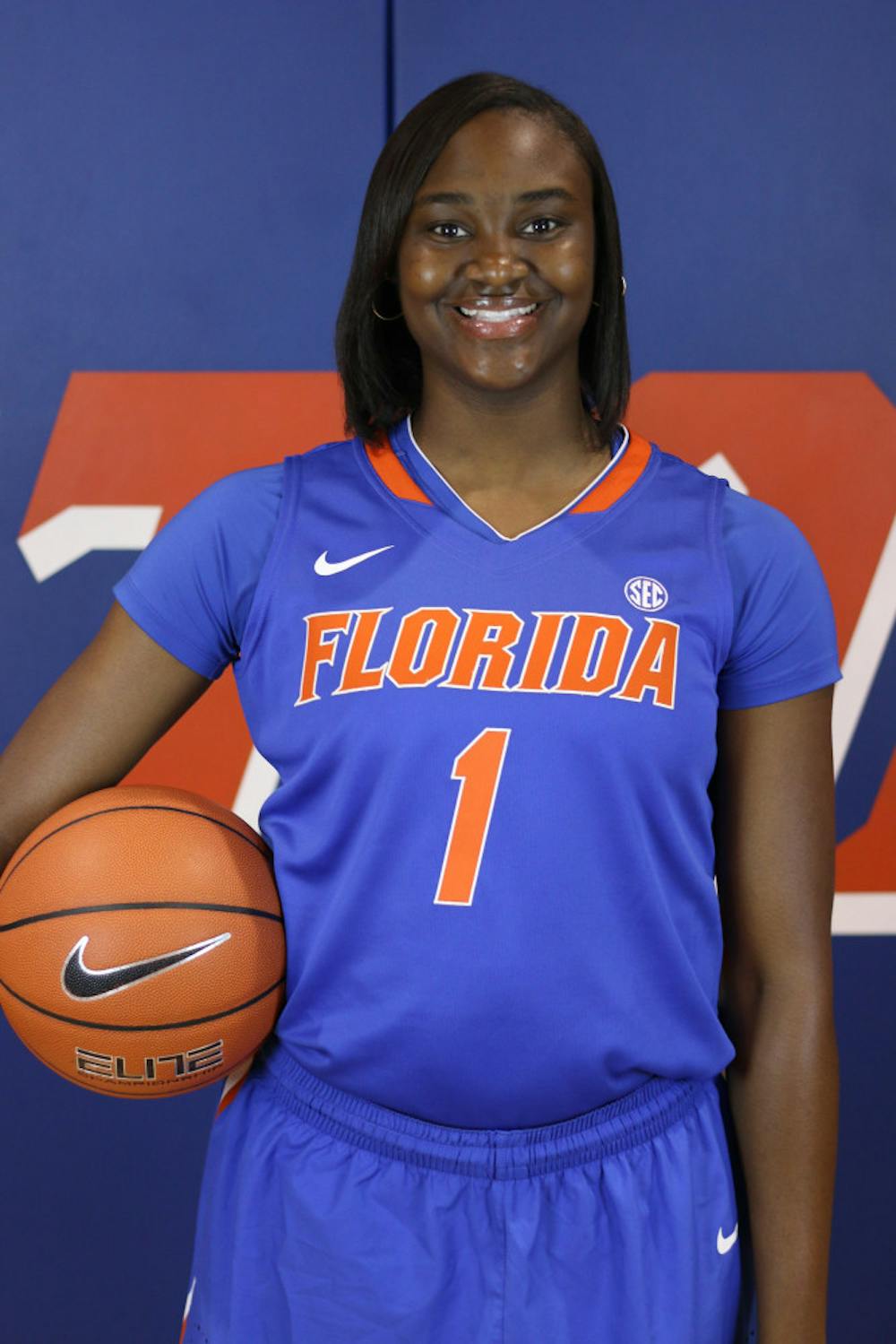<p>Freshman guard Ronni Williams, a <span>McDonald’s High School All-American, </span>poses during Florida women’s basketball’s media day. Williams recorded a double-double in Florida's 93-65 win against Bethune-Cookman on Friday.</p>