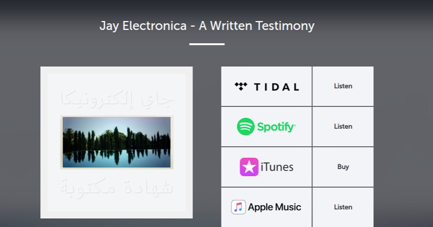 Jay Electronica's "A Written Testimony" gives away too much real estate.&nbsp;
