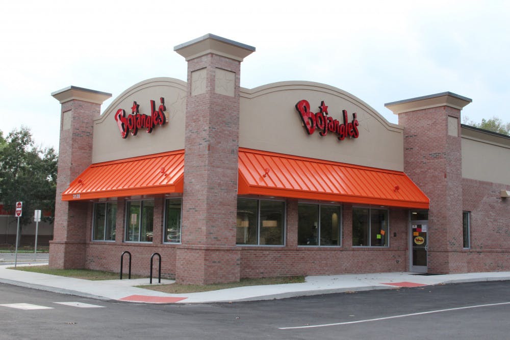 <p dir="ltr"><span>A picture of the Bojangles’ Famous Chicken ‘n Biscuits restaurant on Monday evening. Bojangles is set to open today.</span></p><p><span> </span></p>